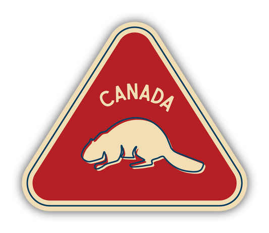 Triangle Beaver Canada Sticker