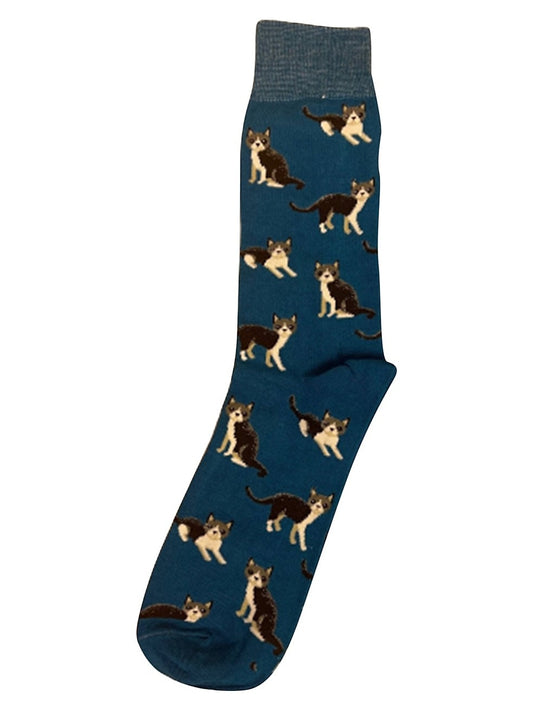 HOTSOX Men's Cat Crew Sock