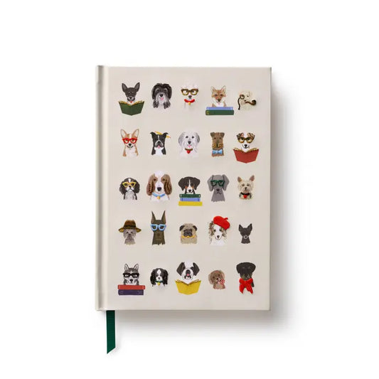 Studious Dogs | Embroidered Journal