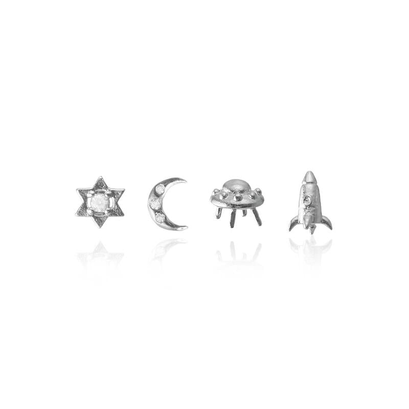 Final Frontier Stud Earrings | Set of Four