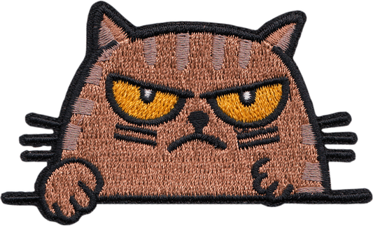 Patch - Cat - Brown And Grumpy