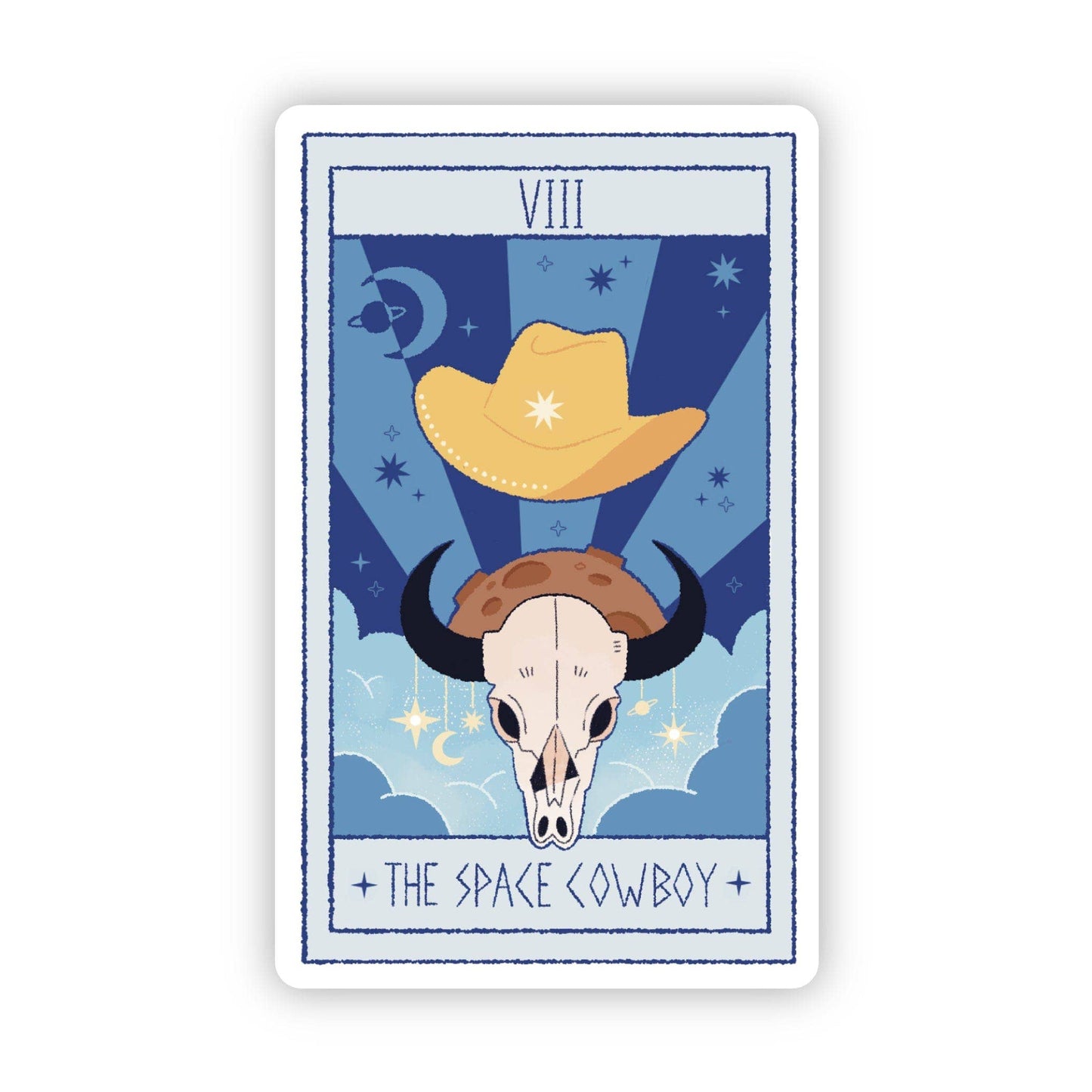 "The Space Cowboy" Tarot Card Sticker