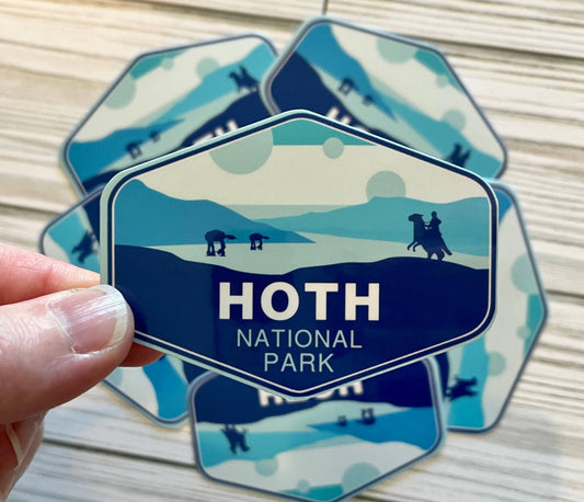 National Park, Hoth, Vinyl Sticker (Star Wars)