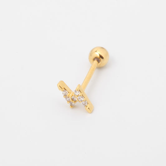 Tiny Crystal Lighting Screw Back Earring