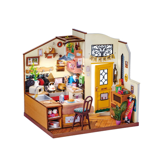 DIY Miniature Model Kit: Cozy Kitchen