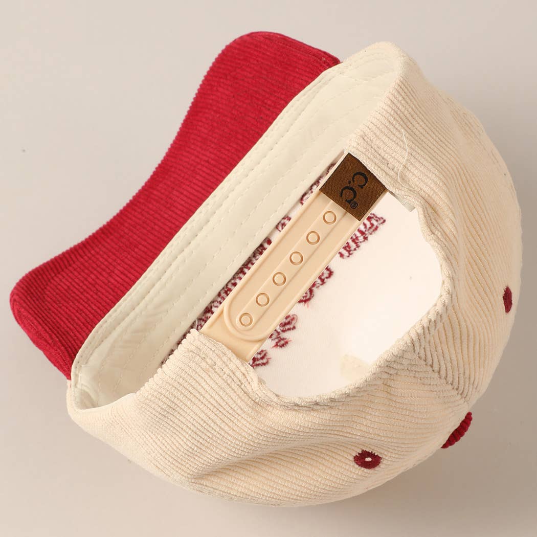 Put it on my husband's tab Two-Tone Corduroy Cap