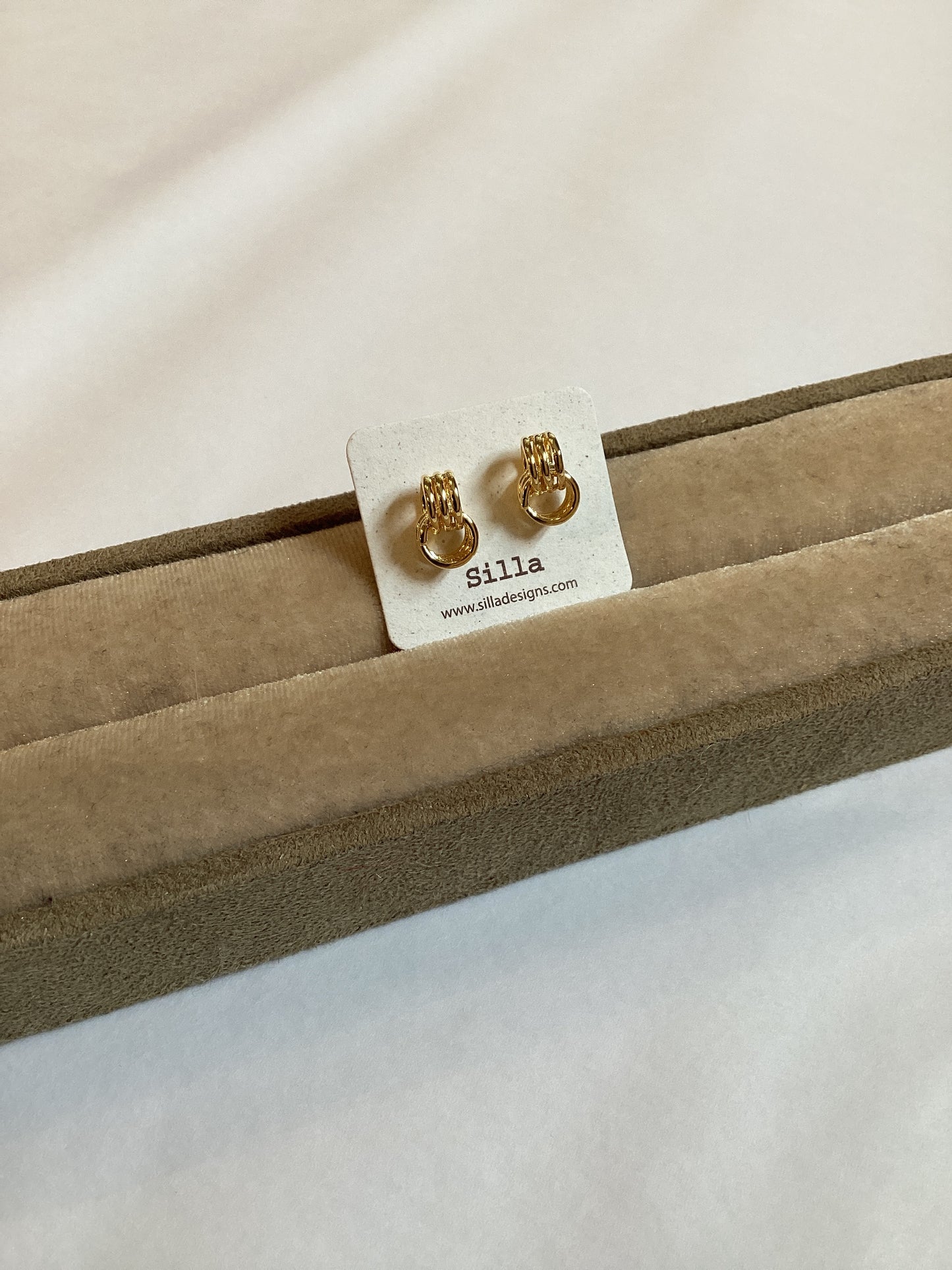 Triple Halo crystal Stud Earrings