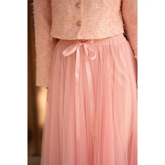 Aria Long Tulle Skirt