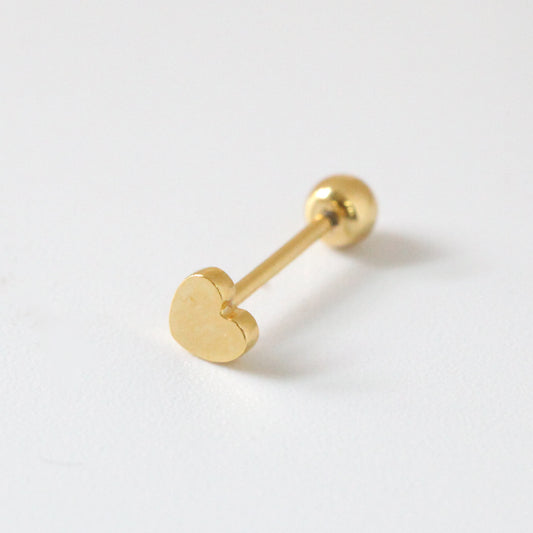 Tiny Cœur Screw Back Earring