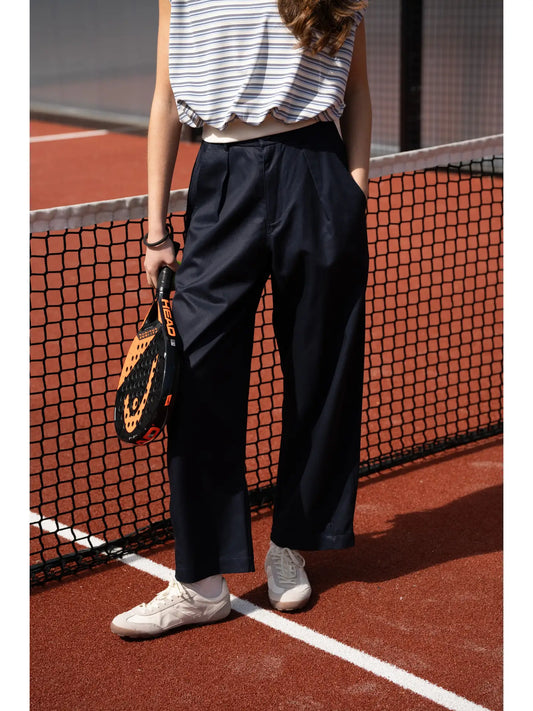 Curved Casual-Fit Pants