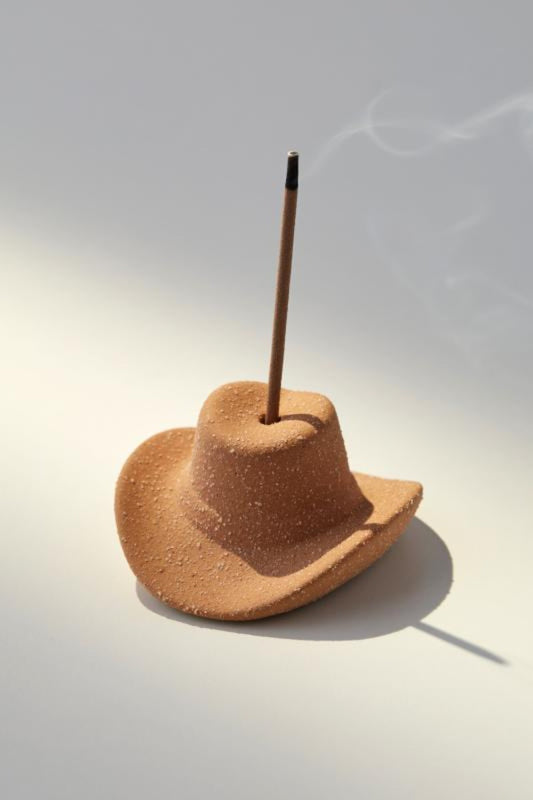 Cowboy Hat Incense Holder | Terracotta