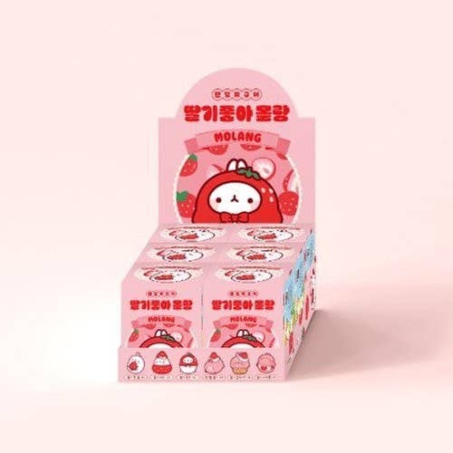 Molang loves strawberries Random Figure Box
