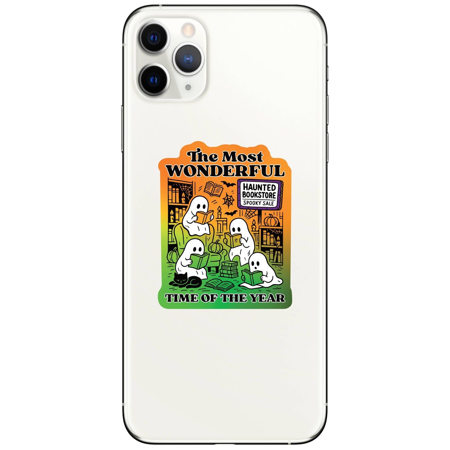 Halloween Haunted Book Read High Quality Vinyl Sticker
