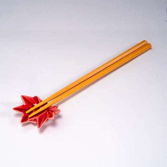 Maple Leaves Momiji Porcelain Chopsticks Rest