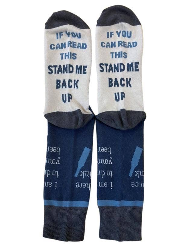 I am Here to Drink Your Beer Men's Socks