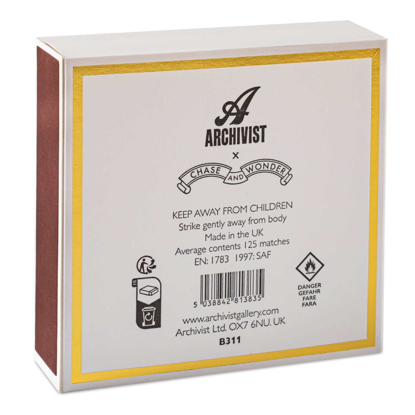 Fireside | Square Christmas Safety Matches