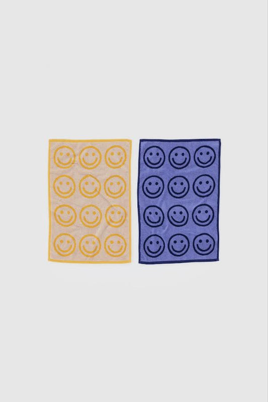 Hand Towel Set of 2 - Happy Blue Marigold