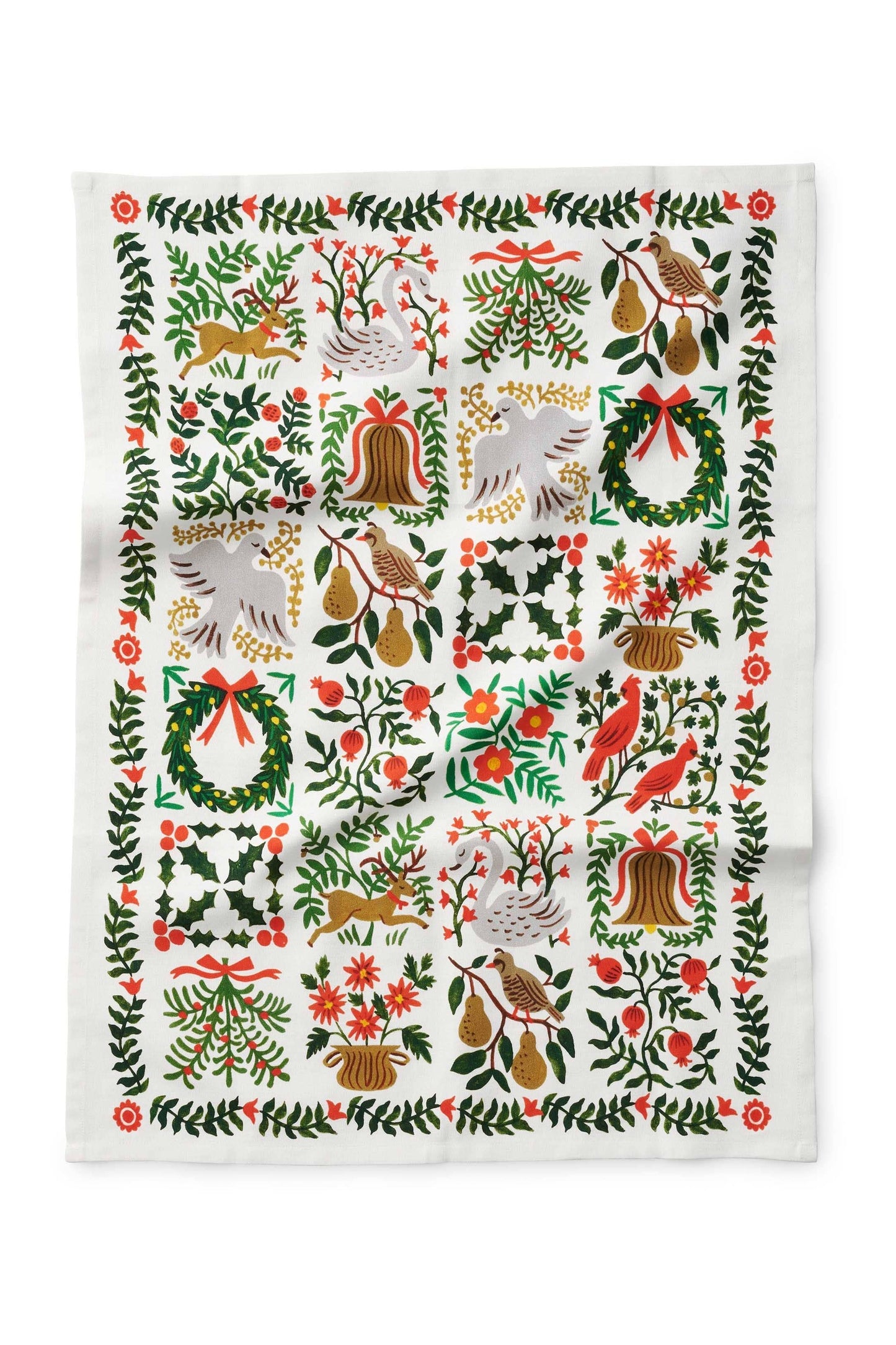 Christmastide Tea Towel