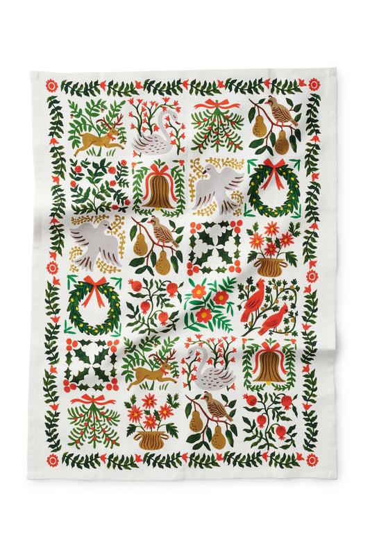 Christmastide Tea Towel