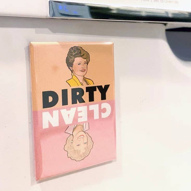 “Rose and Blanche" Dirty/Clean Dishwasher Magnet