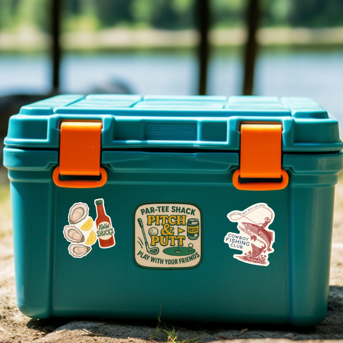 Pitch & Putt – Retro Golf Patch Style Sticker