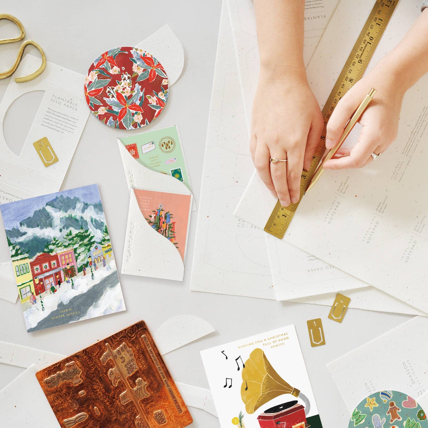 Christmas Bows - Holiday Mini Card