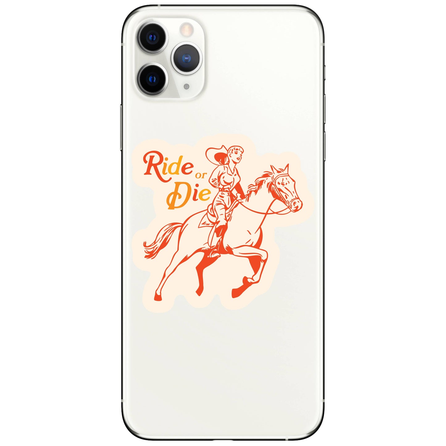 Cowgirl Ride or Die High Quality Vinyl Sticker