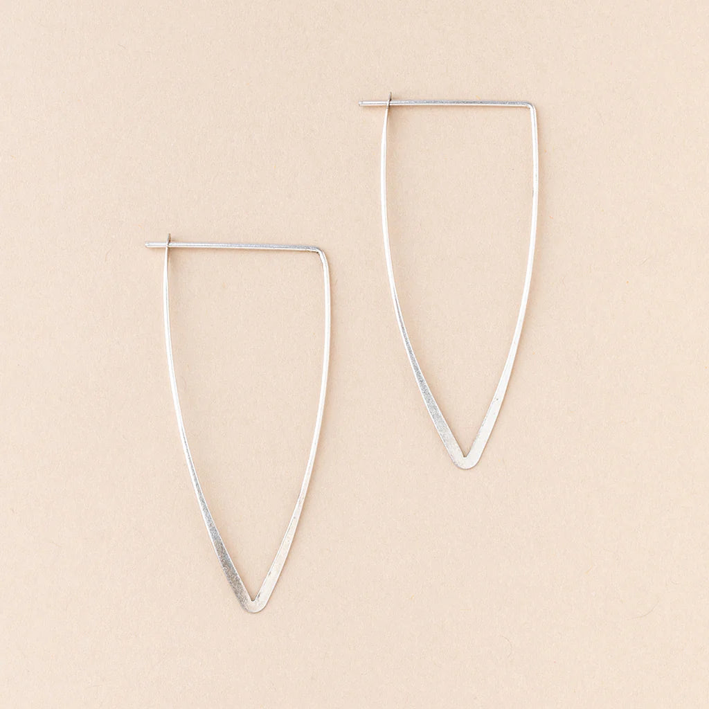 Galaxy Triangle Sterling Silver - Refined Earring Collection