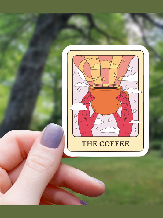 The Coffee Tarot Pastel Sticker