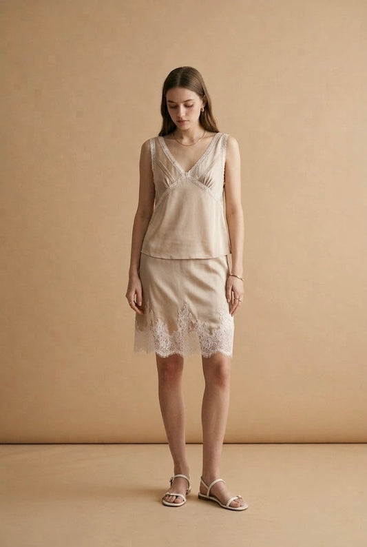 Gloria Satin Skirt