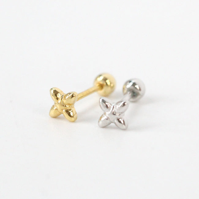 Tiny Jack Screw Back Earring