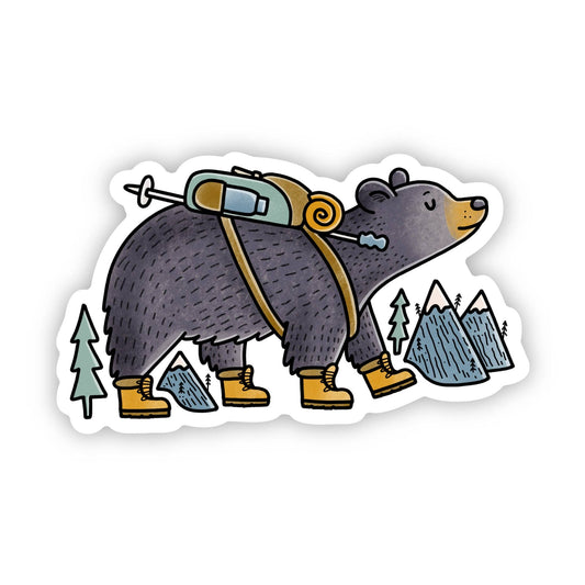 Bear Hiking Great Smoky Mountains Sticker