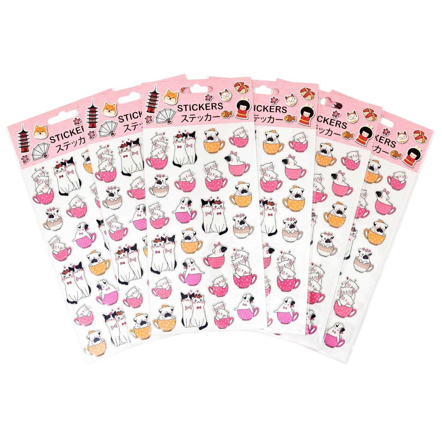 Cats Puffy Stickers
