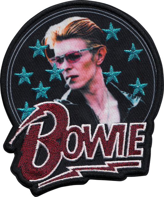 Patch - David Bowie - Smoking GLITTERY - 1970s Rock Music
