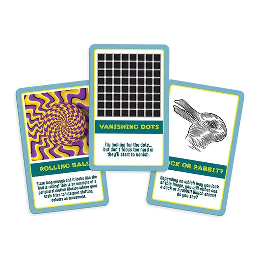 100 Optical Illusions – Mind-Bending Double-Sided Card Pack