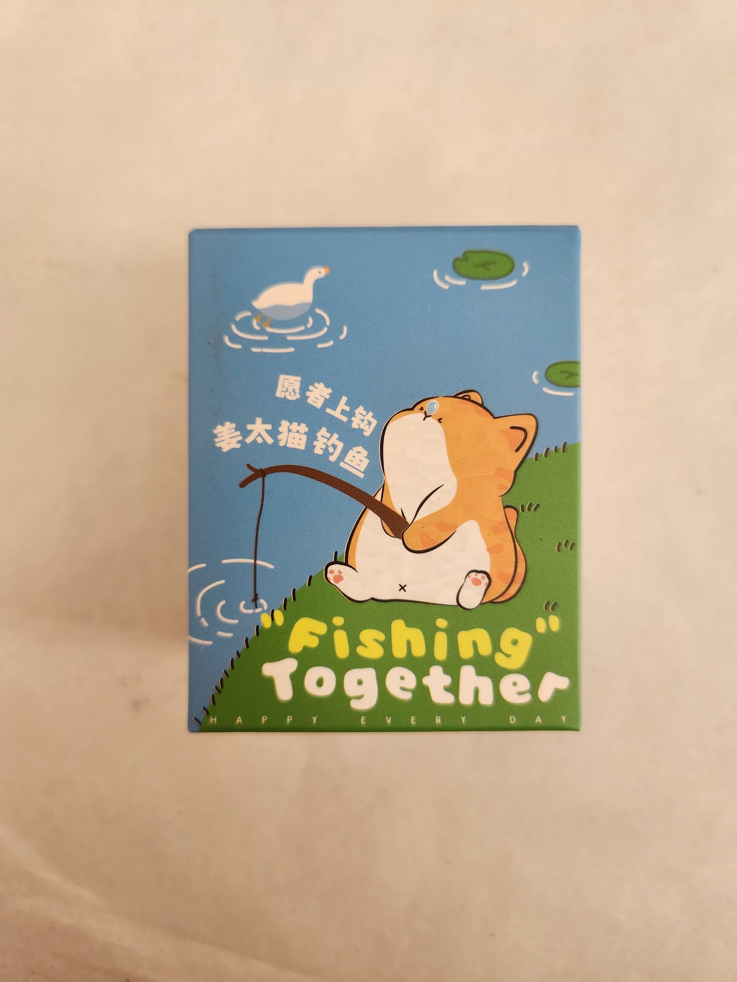 Fishing Together Cat Figurine