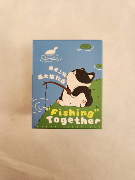 Fishing Together Cat Figurine