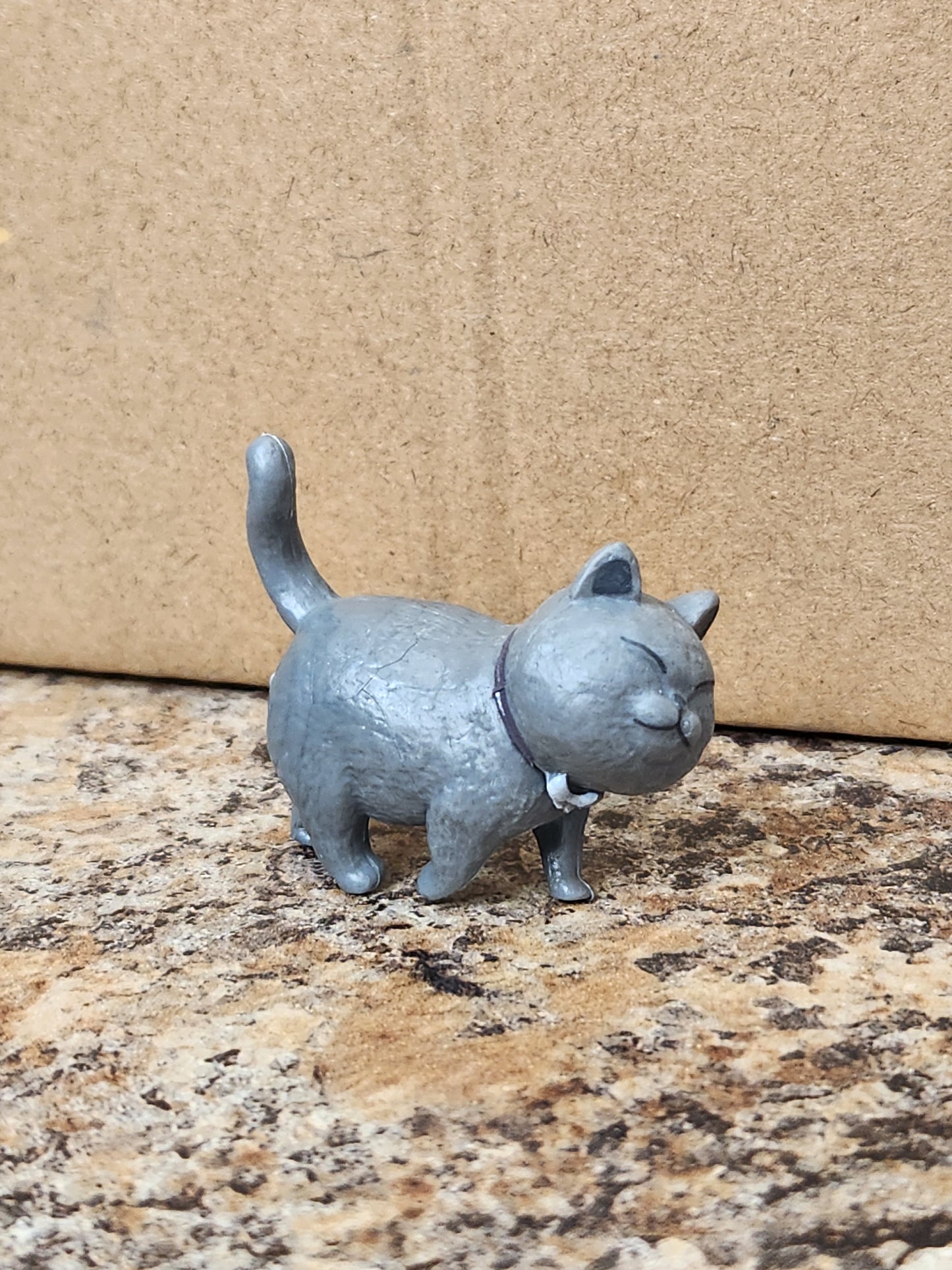 Small Walking Cat Figurine