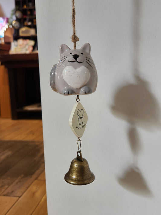 Nice Day Wind Chime Cat