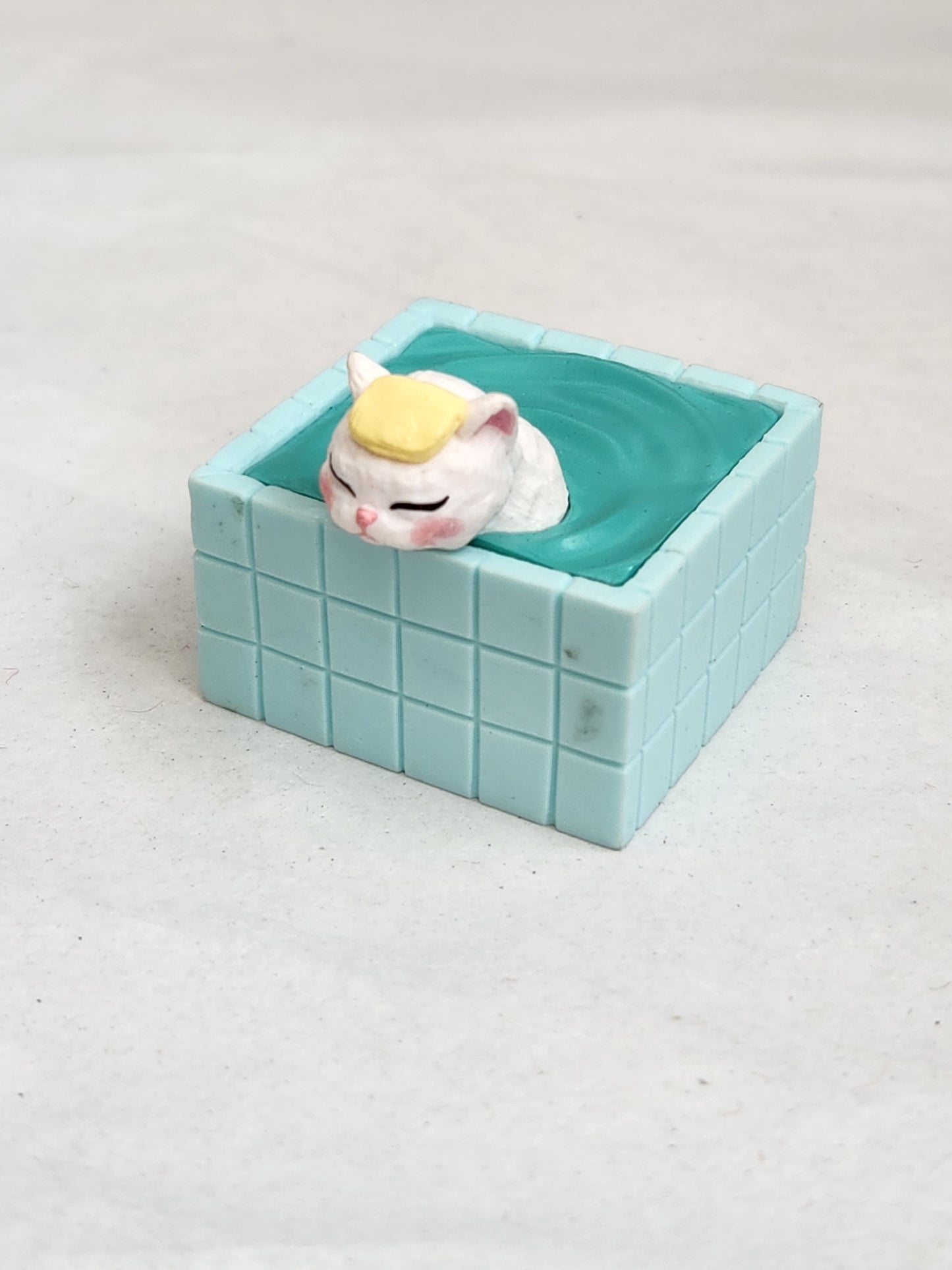 Bathing Cat Figurine