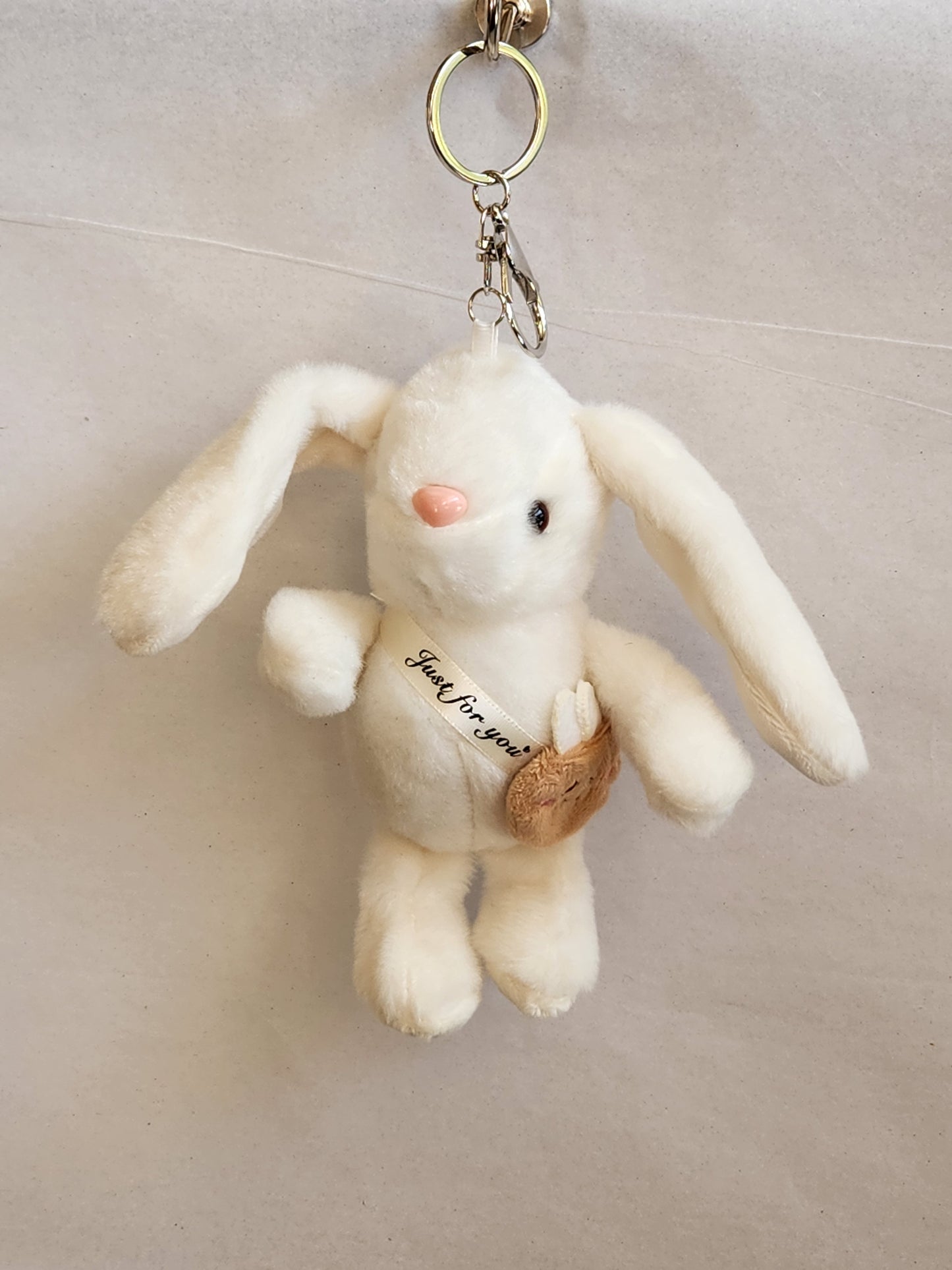 Just For You Bunny Keychain