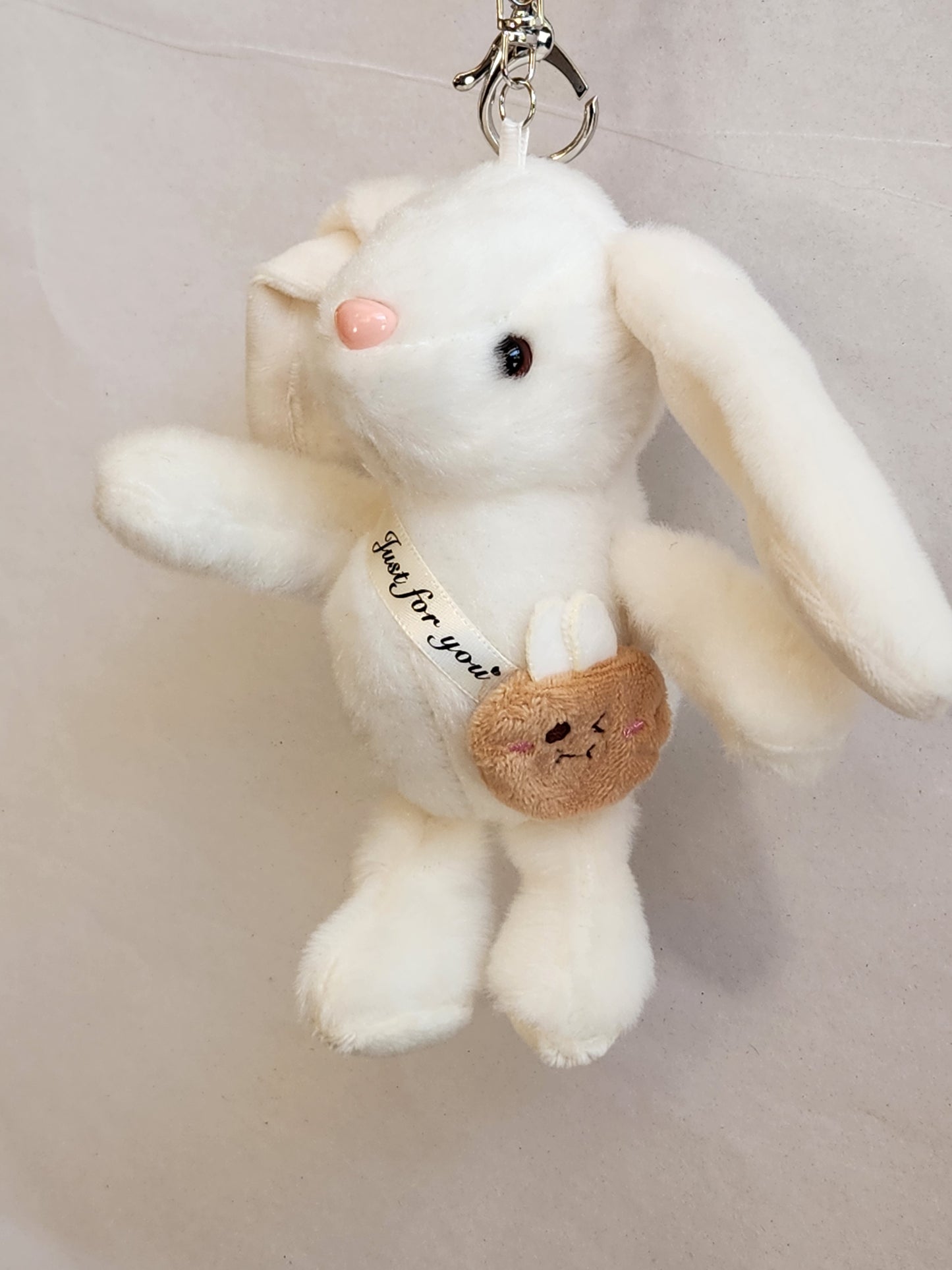 Just For You Bunny Keychain