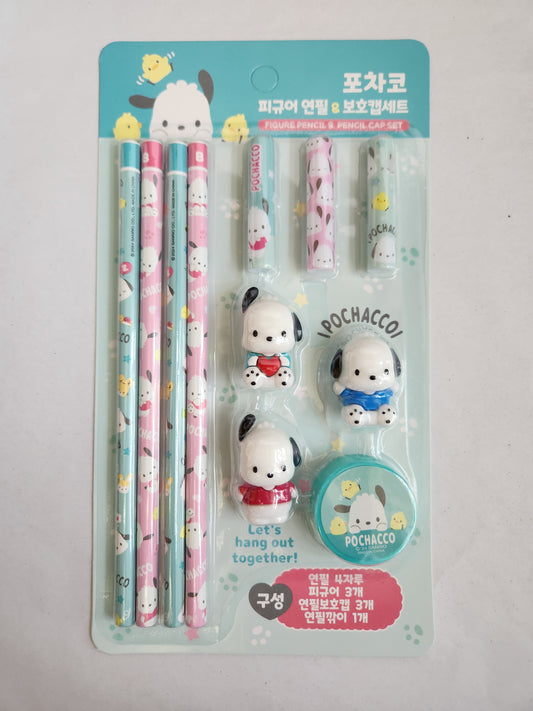 Character Themed Pencil And Pencil Cap Set