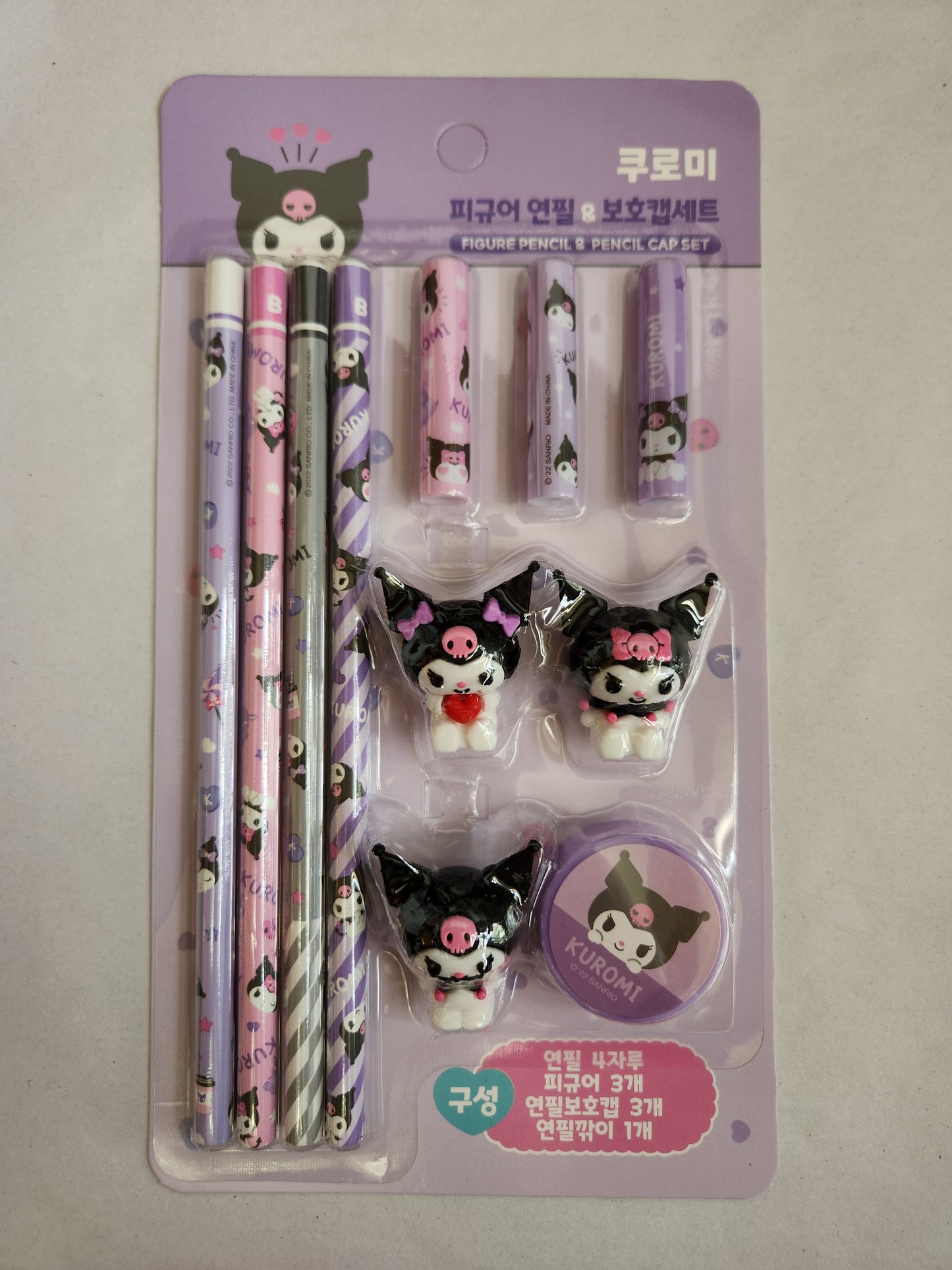 Character Themed Pencil And Pencil Cap Set