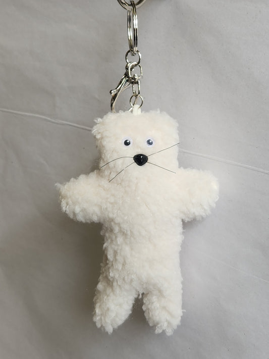 Fluffy Bear Keychain
