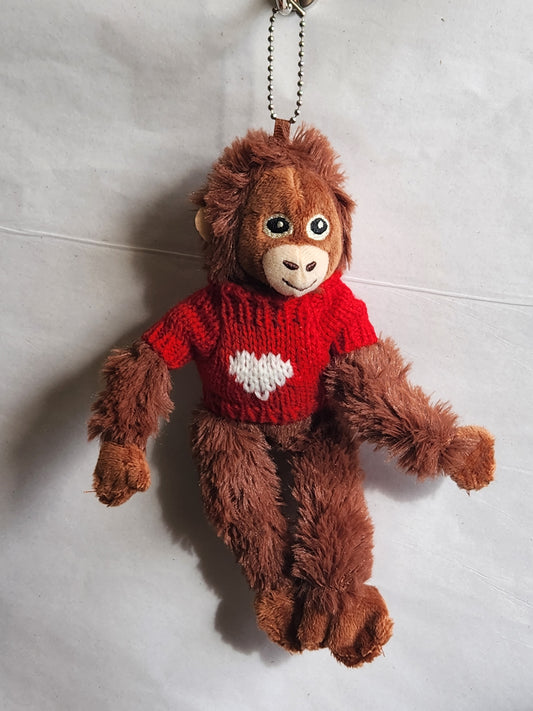 Monkey In Sweater Keychain