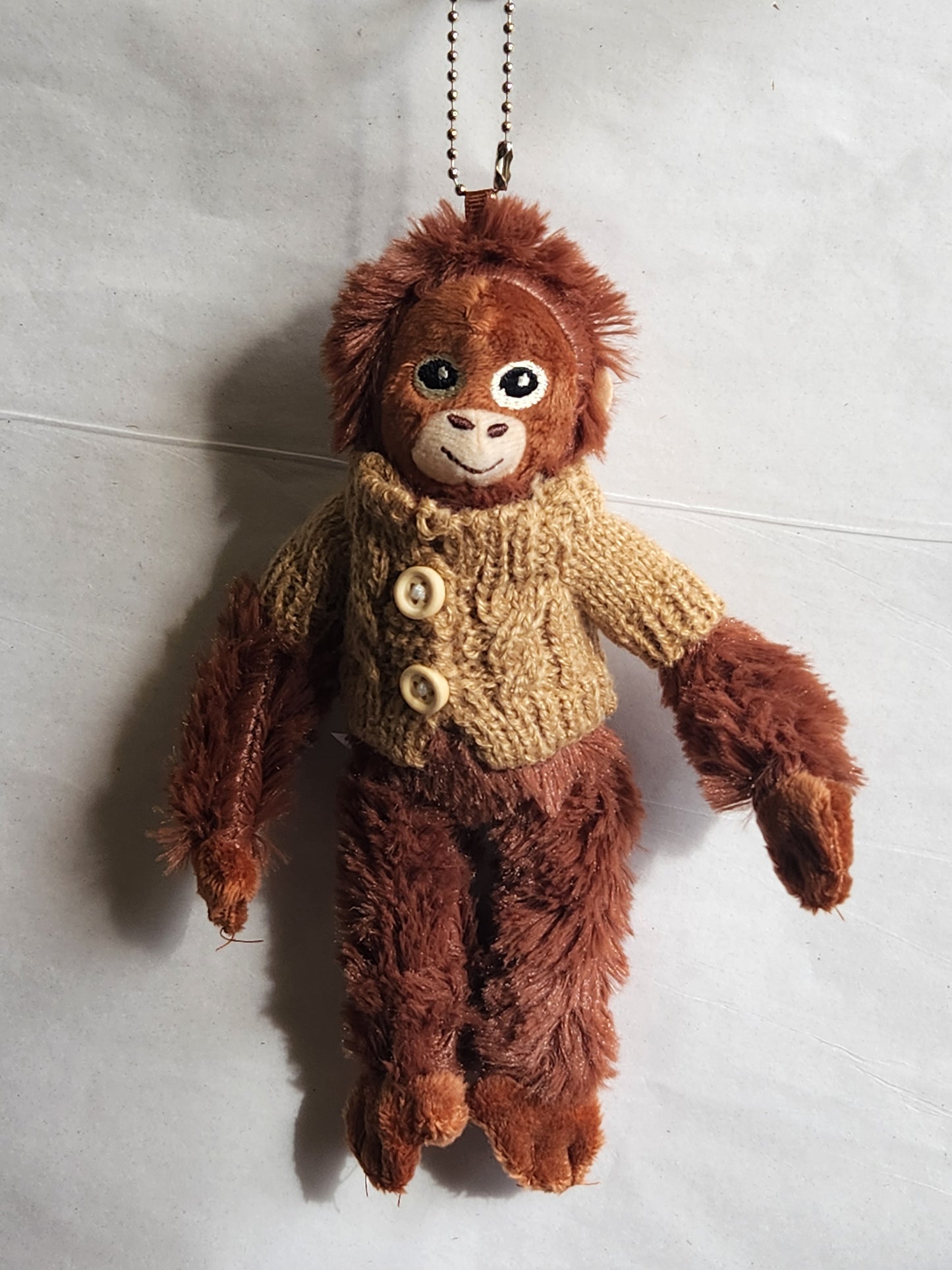 Monkey In Sweater Keychain