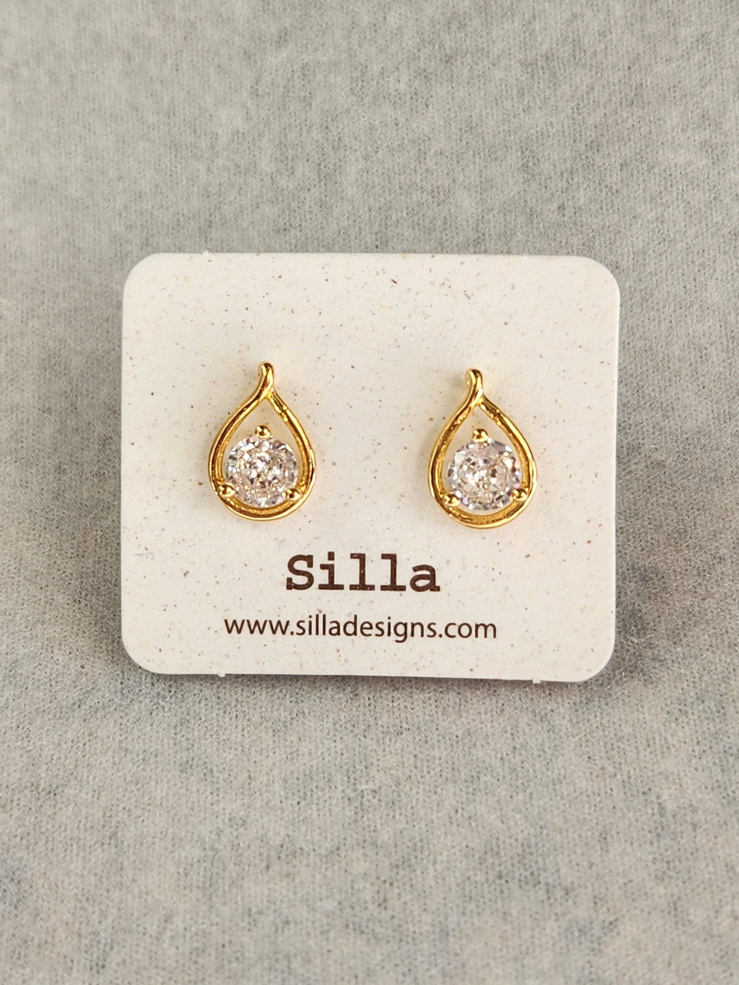 Olivia Diamond Teardrop Stud Earring