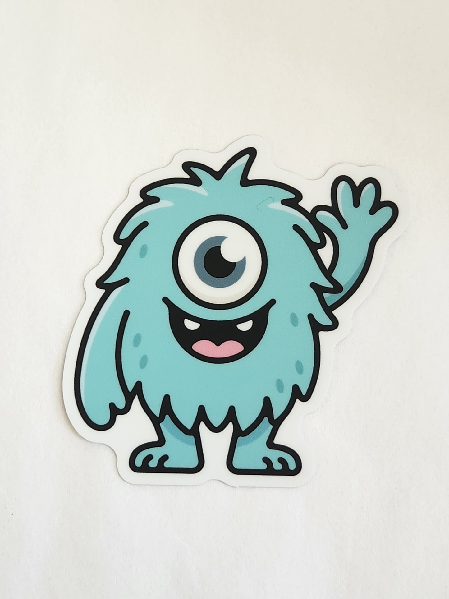 Blue Monster Sticker