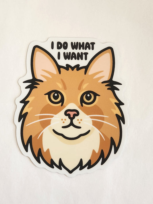 I Do What I Want Sticker
